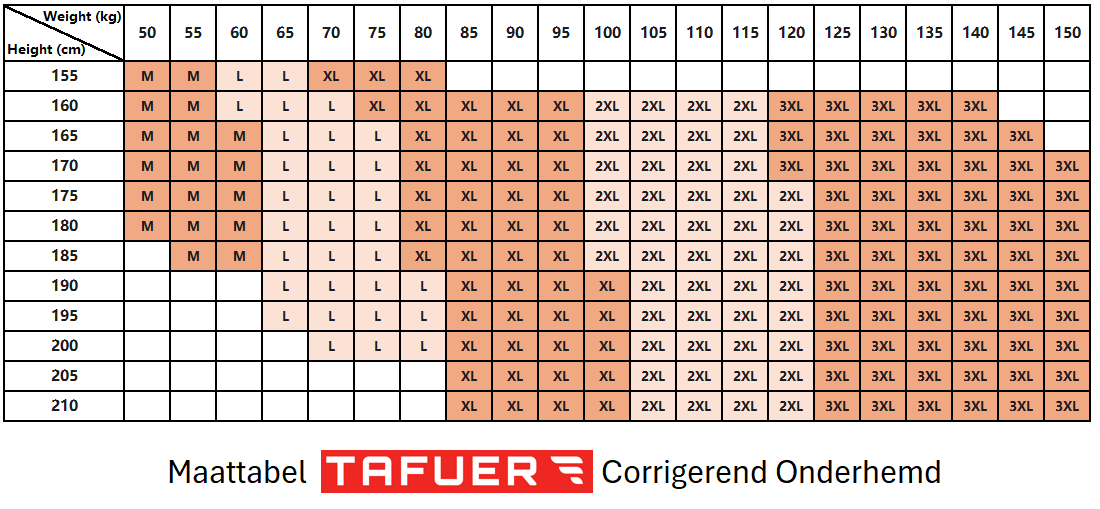 TAFUER - Corrigerend Hemd Mannen - Slim Waist Shaper