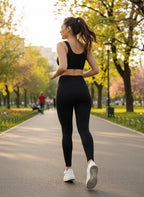 TAFUER zwarte high waist sportslegging - volledige lengte van heup tot enkel, comfortabele pasvorm