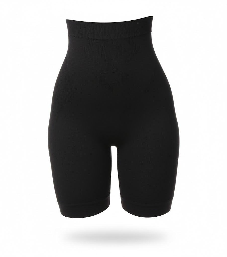 TAFUER corrigerende high-waist boxershort beige - vooraanzicht shapewear dames